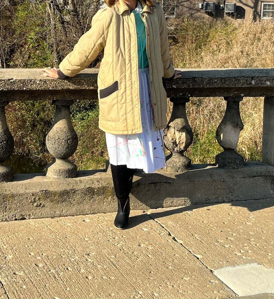 Nice - Northern Scene - Long Coat Warm Tan Color Snaps Up Size 15/16